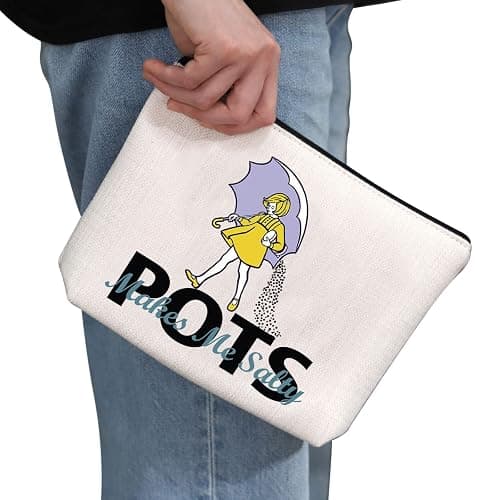 G2TUP POTS Awareness Gift POTS Makes Me Salty Makeup Bag POTS Syndrome Fighter Warrior Cosmetic Bag Dysautonomia Awareness Gift (POTS Makes Me Salty MB) thumbnail 4
