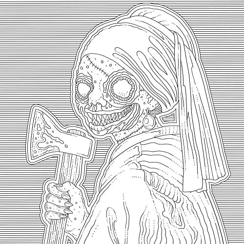 The Beauty of Horror 6: Famous Monsterpieces Coloring Book thumbnail 3
