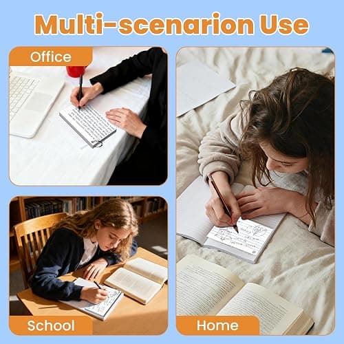 300 Count White Index Cards 3x5 Inch with Ring, Heavy Weight Flash Cards, Note Taking Supplies, Portable Note Cards, Study Flashcards for Students & Teachers, Office Home School Study Supplies thumbnail 6