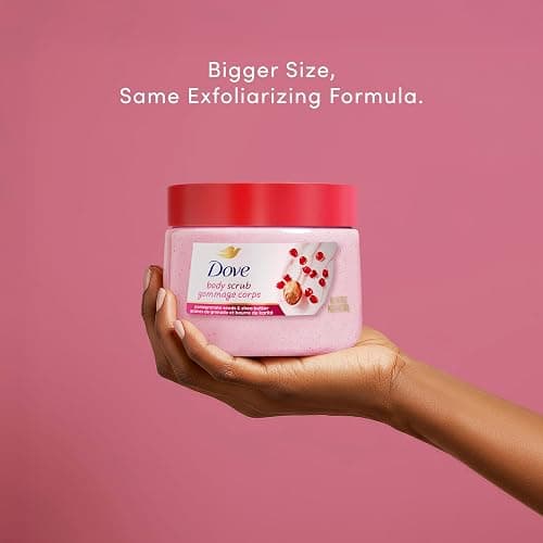 Dove Pomegranate & Shea Butter Body Scrub Exfoliates and Deeply Nourishes for Smooth, Radiant Skin 15 oz thumbnail 3