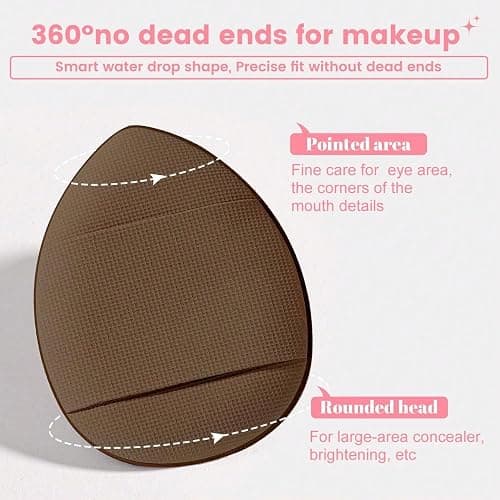 HGHDBT 44Pcs Brown Makeup Brushes Set Professional Makeup Kit Multi-functional Makeup Tool Set with Facial Makeup Accessories, Foundation Makeup Brush Kit Eye and Face Make up Brushes & Tools thumbnail 7