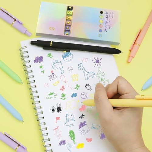 UIXJODO Colored Pens, 6 Pcs Colorful Pens Fine Point Smooth Writing Pen, 0.5mm Colored Ink Gel Pen for Journaling Note Taking Planner, School Supplies Gifts for Nurse Teacher (6 Pcs Gold Vibrant) thumbnail 2