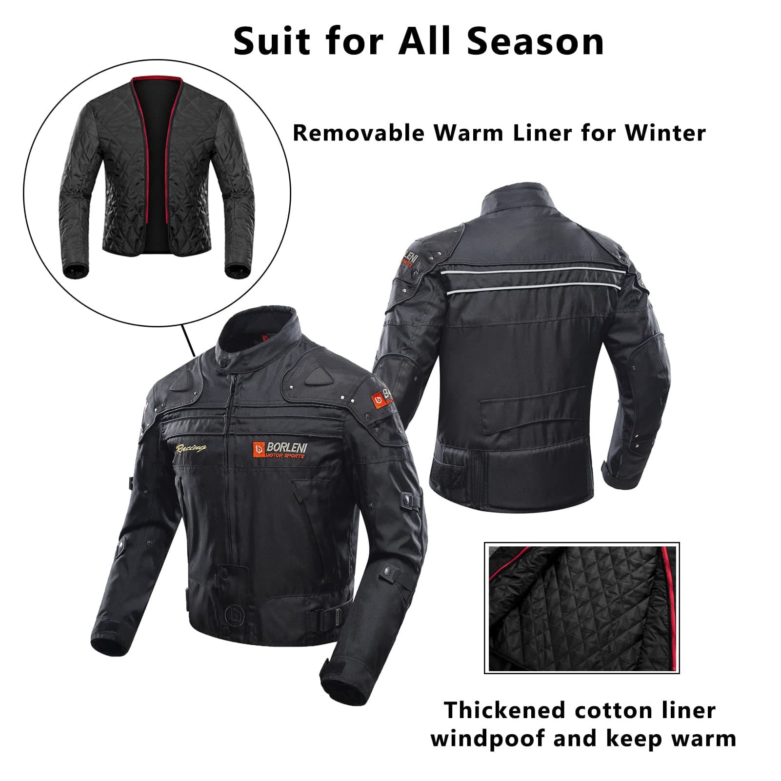 BORLENI Motorcycle Jacket thumbnail 3