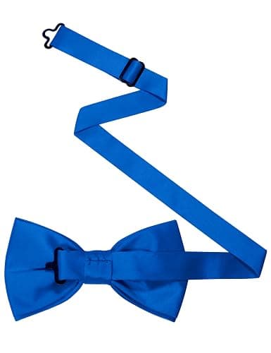 JEMYGINS Solid Color Pre-tied Bow Tie Adjustable Bowtie for Men thumbnail 3