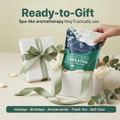 Shower Steamers Aromatherapy - USA Made with Natural Ingredients & Eucalyptus Essential Oil, Mothers Day Gifts for Mom, Large Shower Bombs, Relaxation Spa Gifts for Women & Men, Unique Self Care Gifts thumbnail 5