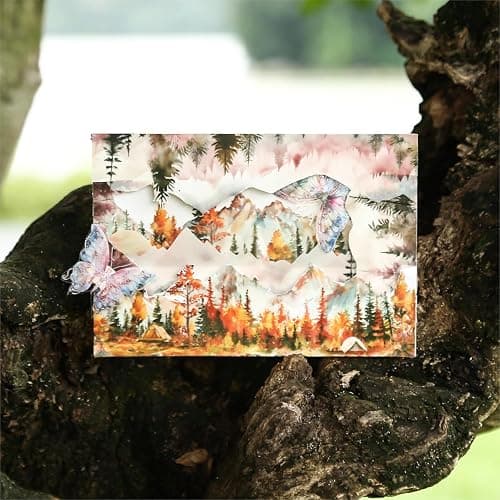 AuriicLeaf Mountain PET Tapes Set, 6 Rolls of Nature Ephemera for Junk Journaling, Scrapbooking, Crafting, DIY Projects, Diaries, and Art Supplies thumbnail 5