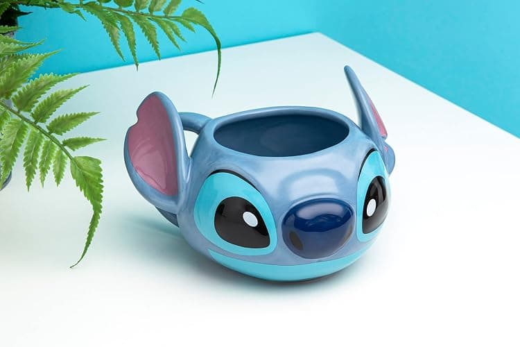 Paladone | Disney's Stitch Shaped Ceramic Coffee Mug | Officially Licensed Disney Lilo & Stitch Merchandise | Collectors Item | Novelty Gifts | Drinkware, Blue - Lilo & Stitch thumbnail 4