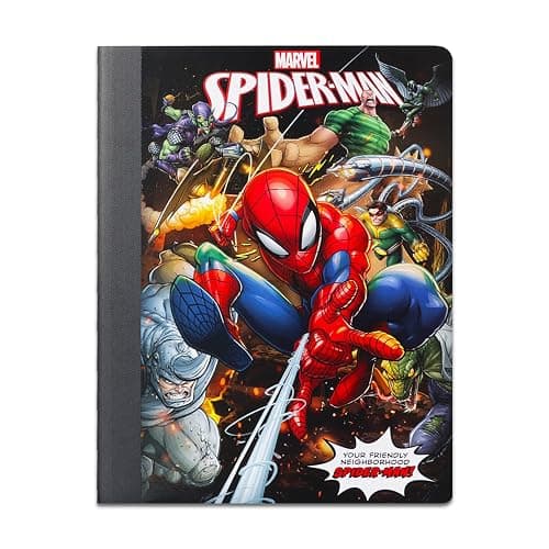 Spiderman Notebook for School Set- Spiderman Notebook for Boys Bundle with 2 Spiderman Notebooks Plus Stickers, Bookmark, More | Spiderman School Supplies for Kids thumbnail 3