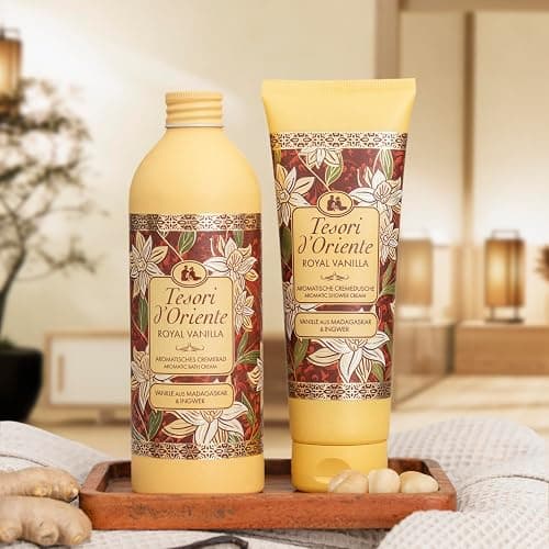Tesori d'Oriente | Cremebad "Royal Vanilla" | aromatisches Cremebad mit Vanille aus Madagskar & Ingwer | Cremebad zur Körperpflege | Ritual für Körper & Sinne | 500ml thumbnail 4