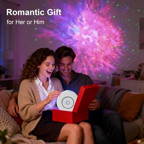 CHIGIH Smart Galaxy Projector, LED Starry Sky Night Light Star Projector, Nebula Ceiling Night Light App & Voice Controlled Northern Lights Projector for Room Bedroom Parties Decor Birthday Gifts thumbnail 8