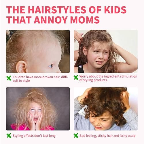 SEVICH Hair Gel For Kids With Comb, Toddler Hair Wax Stick For Girls - Quick Fix For Flyaways & Stray Ends - Frizz Control Finishing Stick - Gentle & Easy To Use 2.7fl oz/80ml thumbnail 5