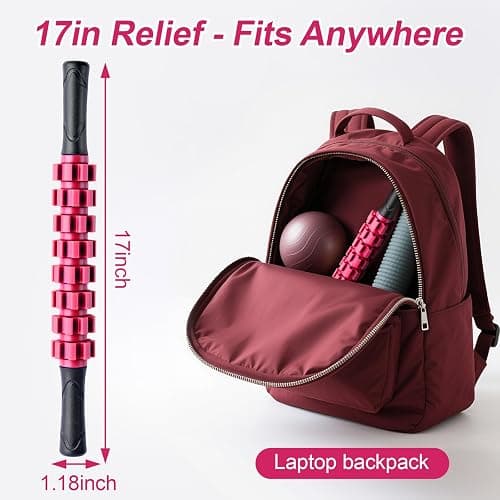 ZanLLW Muscle Roller Stick, Muscle Roller, Liposuction Massage Roller for Lymphatic Drainage, Massager Stick for Relief Muscle Soreness, Trigger Points, Help Exercise Runner Legs, Back Recovery thumbnail 6