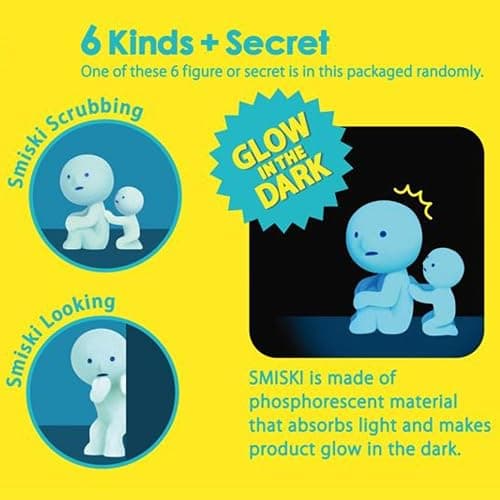 Dreams Smiski Glow in The Dark Figure, Bath Series, Random Style, 1 Pack thumbnail 4