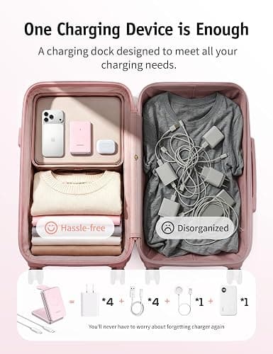 RORRY Auradock iPhone Charging Station 3 in 1 for Apple,10000mAh Power Bank | 30W Wireless Magnetic Fast Charging Station for iPhone/Apple Watch/AirPods with Detachable Magnetic Portable Magsafe Charger thumbnail 7