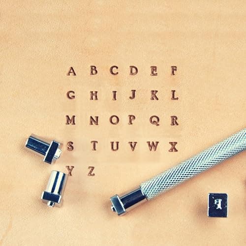 OWDEN Professional 37 Pieces Leather Stamping Tool Set (1/8 Inch, 3.2 mm Tall),Number and Alphabet Stamp Leather Tools. thumbnail 6