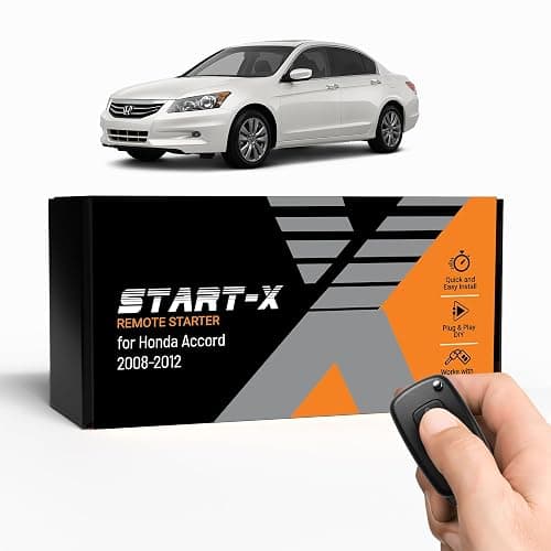 Start-X Remote Starter Kit for Honda Accord (2008, 2009, 2010, 2011, 2012) Vehicles | Key Ignition Engine | Plug N Play Install | Lock 3X to Remote Start | No Wire Splicing - Image 1