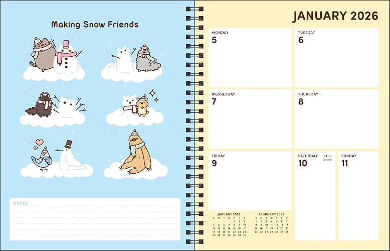 Pusheen 16-Month 2025-2026 Weekly/Monthly Planner Calendar: You Look Great thumbnail 6