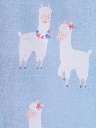 Simple Joys by Carter's Girls' 3-Pack Snug Fit Footed Cotton Pajamas thumbnail 5