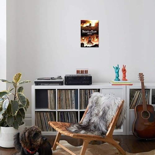Trends International Attack on Titan - Fire Wall Poster, 19L x 13W, Premium Unframed Version thumbnail 3