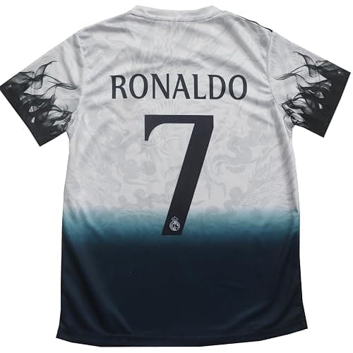 Pitch and Trek Ronaldo Madrid #7 Special Dragon Limited Edition Kids Soccer Jersey Shirts Football Futbol Socks Gift Set Youth Sizes thumbnail 3