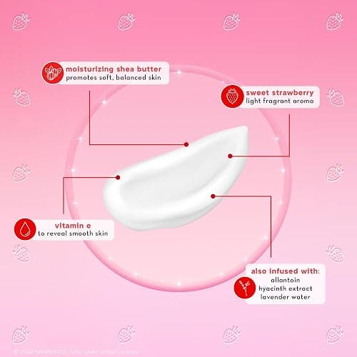 The Creme Shop x Hello Kitty Pocket Portable Soothing Advanced Luxuriously Hand Creams Shea Butter Vitamin E - Superior Hydration and Repair for Dry Skin Cute Scented - Sweet Strawberry thumbnail 2
