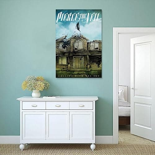 MAIX Pierce The Veil Collide With The Sky Poster Canvas Art Poster Bedroom Decor Posters 08x12inch(20x30cm), Unframe-style thumbnail 4