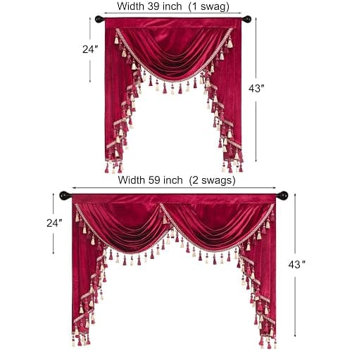 Burgundy Drape thumbnail 4