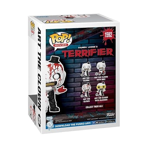 Funko POP! Movies: Terrifier 2 - Art the Clown (Bloody) | Official Horror Merch - Collectable Vinyl Figurine for Shelf Display - Birthday Gift Idea for Fans and Collectors thumbnail 4