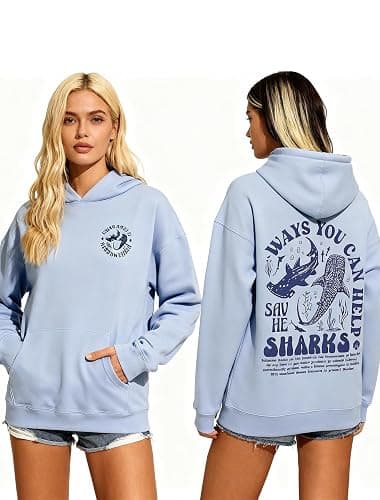CITASHION Women Oversized Hoodie Floral Graphic Sweatshirt Hoodies Pullover Cotton Blend Y2k Casual Winter Fall thumbnail 3