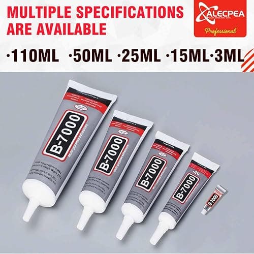 B-7000 Craft Glue for Jewelry Making - 15ml/0.5oz (2 Pack) - Multi-Function B-7000 Super Adhesive Glues Liquid Fusion Glue for Rhinestones Crafts, Clothes Shoes, Fabric, Jewelry Making, Cell Phones thumbnail 6