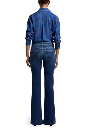 7 For All Mankind Women's Flare Wide Leg Jean thumbnail 4