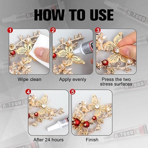 10 PCS 15ml B7000 Glue Clear with Precision Tip, Rhinestone Glue for Nail, Craft Glues, Jewelry Glues, Jewelry Making, Nail Art, DIY, Makeup, Shoes thumbnail 6