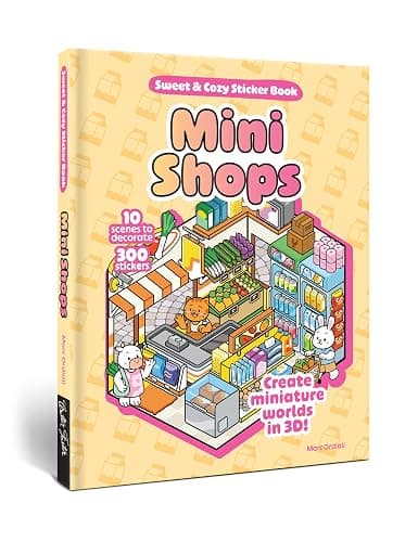 Mini Shops Sweet & Cozy Sticker Book: 10 Scenes to Decorate with 300 Stickers! Create Miniature Worlds in 3D! thumbnail 6