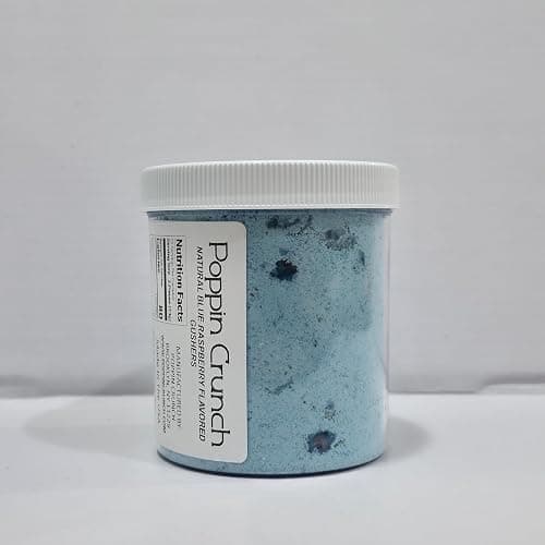 Poppin Crunch Natural Blue Raspberry Flavor Coated Gushers Available in Sweet or Sour - 8 oz - 2 LBs (8 oz, Sour) thumbnail 4