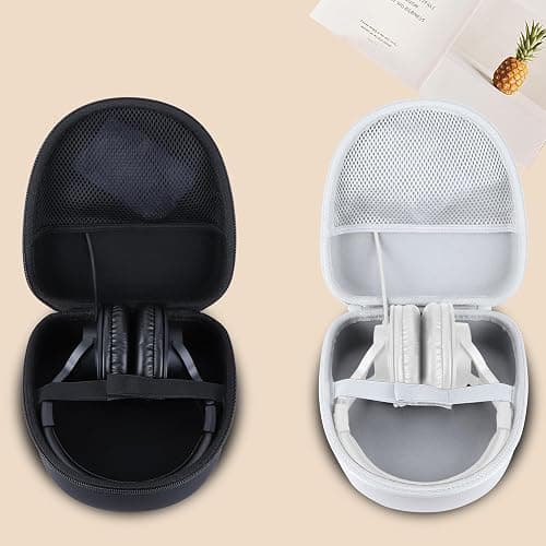 RIYADAone Hard Case Replacement for Audio-Technica ATH-M50X ATH-M20X ATH-M30X ATH-M70X ATH-M40x Professional Studio Monitor Headphones (Black Case) thumbnail 2