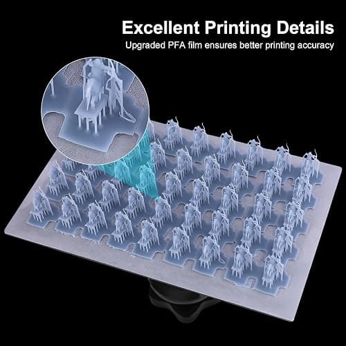 ELEGOO 5 PCS PFA Release Liner Film 2.0 for ELEGOO Saturn 4 Ultra 16K, Saturn 4, Saturn 4 Ultra, Saturn 3, Saturn 2 and Saturn 8K Resin 3D Printer, 273 x 176 mm thumbnail 4