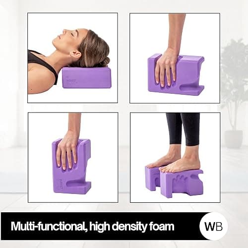 WRISTBuddy® Hand-Shaped Ergonomic Yoga Blocks for Optimal Wrist Support During Yoga, Pilates, Pushups, Planks, and Handstands - Patented Non Slip Blocks for Enhanced Stability and Comfort. thumbnail 4