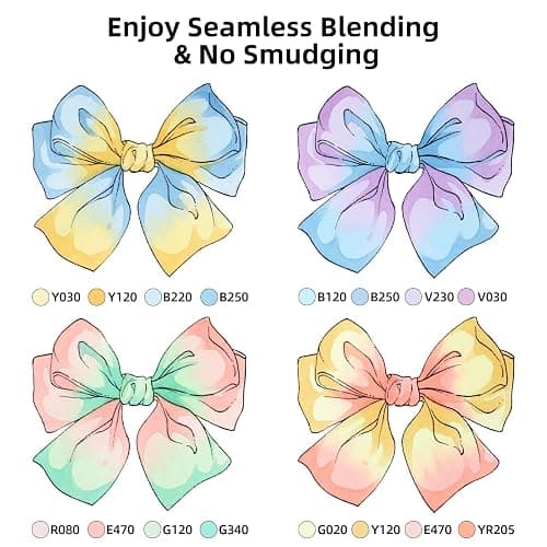 SFAIH Art Pastel Alcohol Markers Brush & Fine Tip - 101 Dreamy Colors | Seamless Blending Markers for Adult Coloring Illustration, Shoulder Strap & Storage Case, Colorless Blender, Gift for Artist thumbnail 6