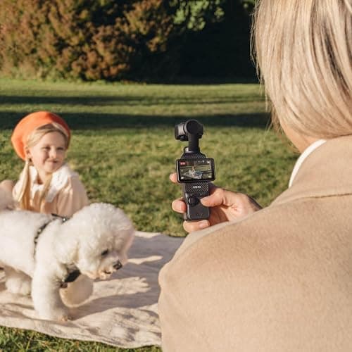 DJI Osmo Pocket 3 Creator Combo Vlogging Camera with Mic 2, 1'' CMOS, 4K/120fps Video, 3-Axis Stabilization, Face/Object Tracking, Fast Focus Bundle with Deco Gear 2 Lapel Microphones + 128GB Card thumbnail 9