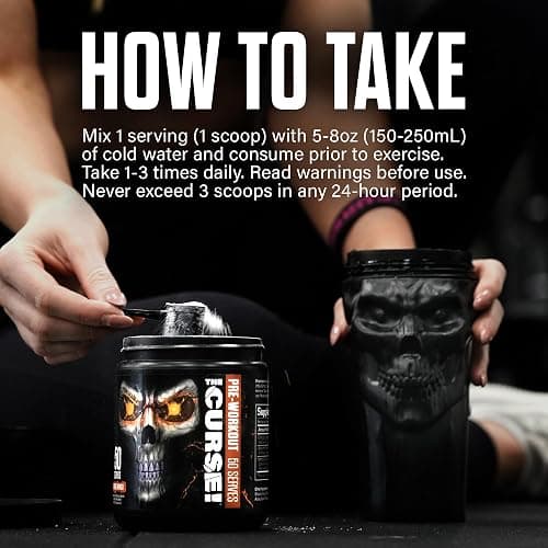 JNX SPORTS The Curse! Pre Workout Powder for Men & Women, Caffeine, Beta-Alanine, Creatine, L-Citrulline, 50 Servings, Fruit Punch Flavor – Boost Energy, Strength & Focus - Fruit Punch - 50 Servings (Pack of 1) thumbnail 8