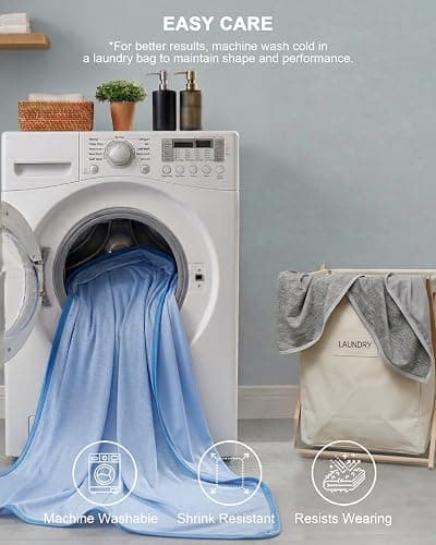 DouxDosy Cooling Blanket - Thin Throw Blanket for Couch, Sofa, Chair, Q-Max>0.4, Lightweight, Breathable, Double-Sided, Absorbs Heat to Keep Body Cool in Summer, 50"x70", Grey thumbnail 7