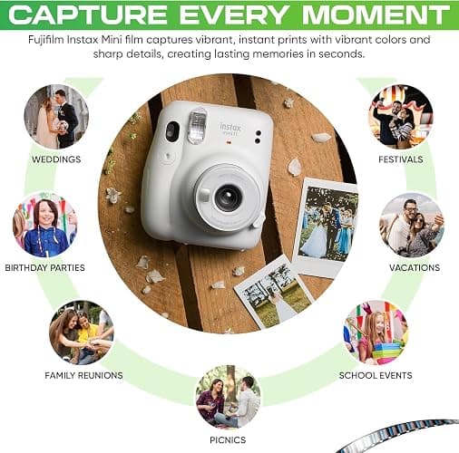 Fujifilm Instax mini Instant Daylight Film (Twin Packs + 32 GB USB Flash Drive) with Sunshine Photo Microfiber Cleaning Cloth... (1 Twin Pack) thumbnail 5
