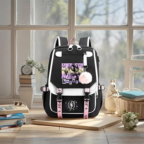 BTLYUIOAPE Katseye Backpack Katseye Merch Campus Bag Lightweight Travel New Semester Gifts Korea Pop Backpack For Fans thumbnail 3