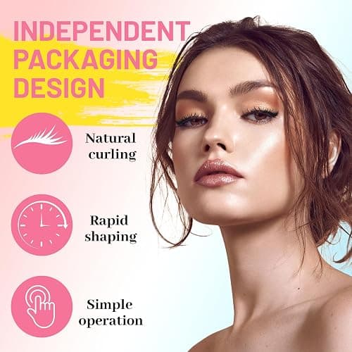 Wimpernlifting Set,Leicht Zu Bedienen Kit für Natürliche & Dickere Wimpern,Lash Extension Set Einfach zu Hause anzuwenden,Für Ausdrucksvollen Schwung Ohne Wimpernzange,Schonend & Einfach thumbnail 2