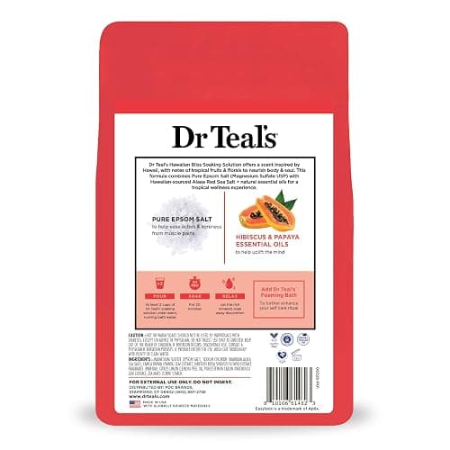 Dr Teal's Epsom Salt Magnesium Soak, Limited Edition Hawaiian Bliss, 3lbs thumbnail 9