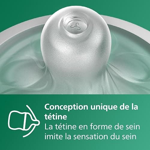 Philips Avent Kit biberons en verre Natural Response pour nouveau-né - 5 biberons, 2 sucettes Ultra Soft 0-6 mois, goupillon, sans BPA (modèle SCD879/11) thumbnail 5