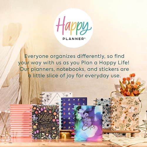 Happy Planner Disc-Bound Planner Jan.–Dec. 2026, Includes 3 Extra Months and 2 Sticker Sheets, Big Size, 8.5" x 11", Dashboard Layout, Ink & Ivy thumbnail 6