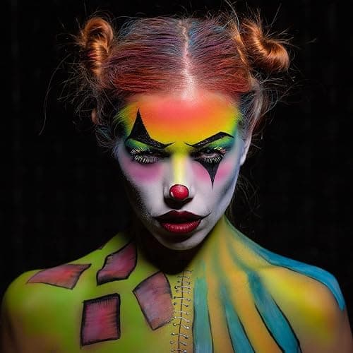 UCANBE Face Body Paint Set, 15 Colors Painting Palette Makeup Kit with 10 Pcs Professional Artist Brushes for Halloween Cosplay Party thumbnail 4