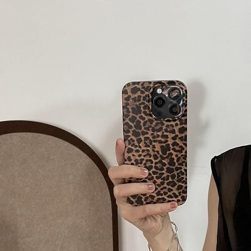 owwiktten Brown Cheetah Print Leopard Phone Case for iPhone 15 6.1 inch Retro Trendy Luxury Matte Slim Protective Cool Girls Women Funda Cover for iPhone 15 thumbnail 3