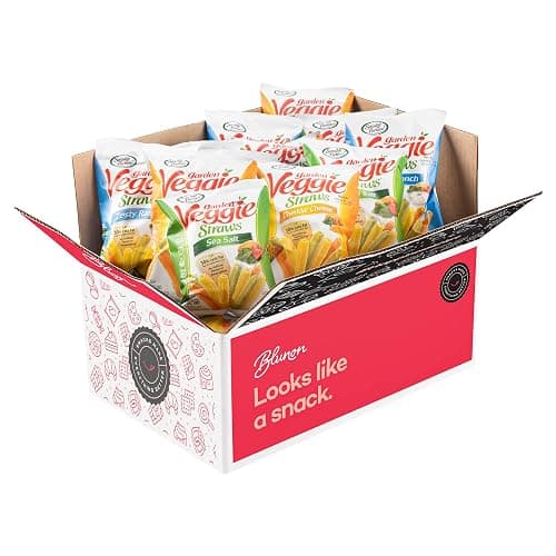 Veggie Straw Variety Pack - Assortment of Garden Sea Salt, Cheddar Cheese and Zesty Ranch Snack Size - Care Package Gift Box Gluten Free (30 Count) thumbnail 3